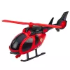 LEAN TOYS Feuerwehr-Rettungsset mit Feuerwehrauto, Abschleppwagen, Hubschrauber, Auto, Licht und Sound