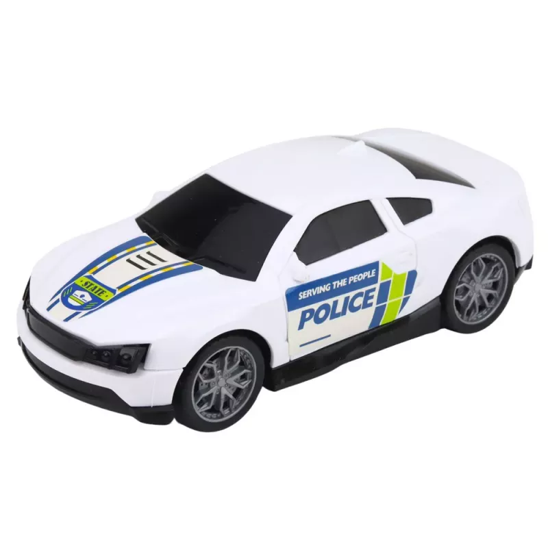 LEAN TOYS Police Truck Tow Truck Car Helicopter Lights Sound Set