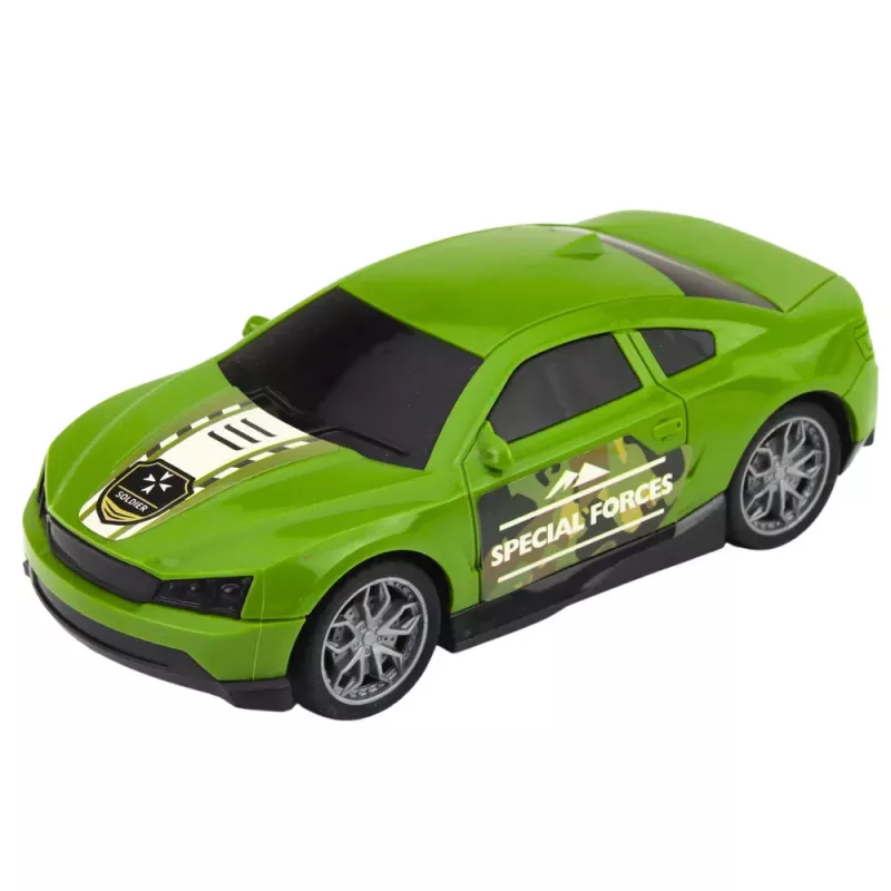 LEAN TOYS Militär-Set Militär-LKW Abschleppwagen Auto Hubschrauber Licht Sound