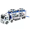 LEAN TOYS Polizei-LKW Abschleppwagen Transport Polizeiautos mit Licht und Sound