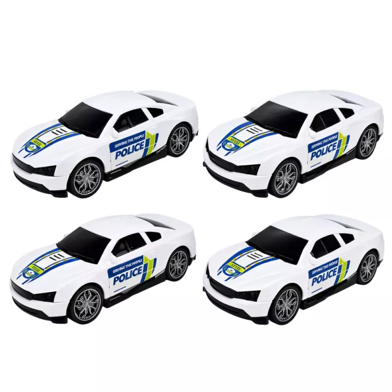 LEAN TOYS Polizei-LKW Abschleppwagen Transport Polizeiautos mit Licht und Sound