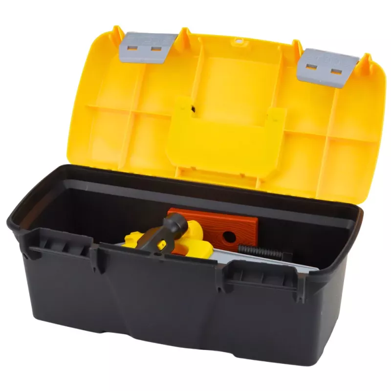LEAN TOYS Werkzeugset im Karton Akku-Schrauber Zubehör 23-teilig
