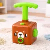 LEAN TOYS Spielset mit Ballon-Abschussvorrichtung, Autos und Teddybär für Kinder