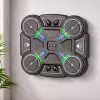LEAN TOYS Interaktives Musik-Boxtraining-Schild mit LED-Leuchten, 3 Stufen, Schwarz