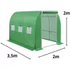 LEAN Gewächshaus für Gemüse, grüne UV-Fenster, 3,5x2x2 m, 7 m²