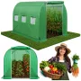 LEAN Gewächshaus für Gemüse, grüne UV-Fenster, 3,5x2x2 m, 7 m²