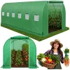 LEAN Folientunnel Garten Gemüsegewächshaus PRO Gestell 25MM 6x3x2M 18M²