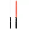 LEAN TOYS LED Laser Lightsaber mit Sound, Metallgriff, 75 cm