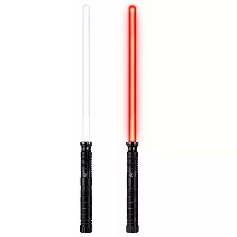 LEAN TOYS LED Laser Lightsaber mit Sound, Metallgriff, 75 cm