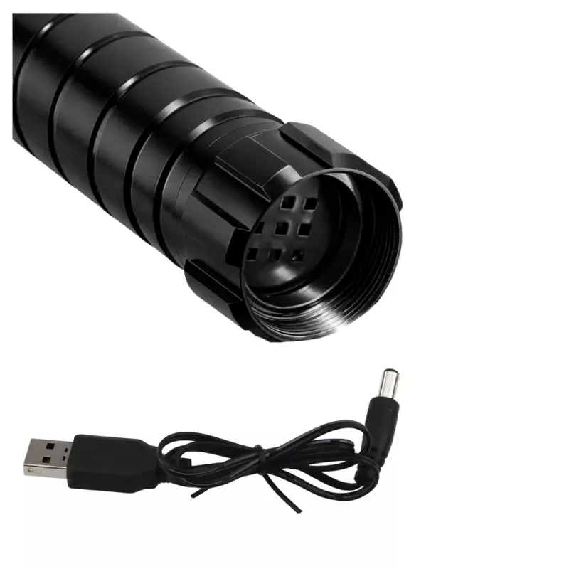 LEAN TOYS LED Laser Lightsaber mit Sound, Metallgriff, 75 cm
