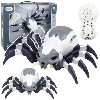 LEAN TOYS RC-Fernsteuerung Spinnenroboter mit Raucheffekt, Lichtern, Geräuschen
