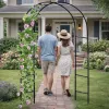 LEAN Metall-Gartenpergola für Pflanzen, Kletterhilfe, Bogen 240x140 cm