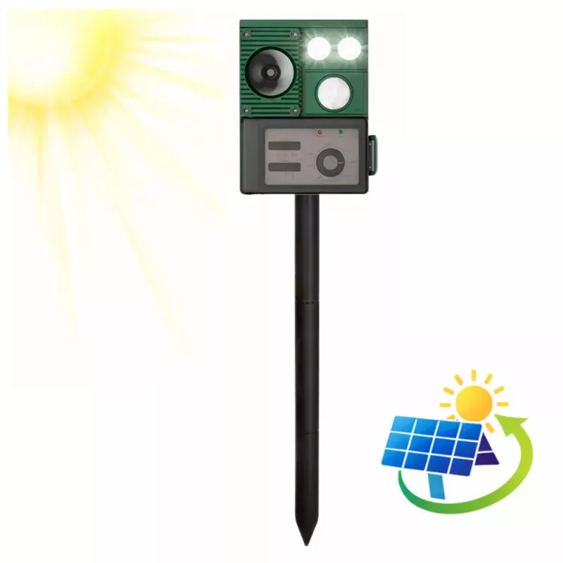 LEAN Solar Tiervertreiber mit Bewegungssensor, Ultraschall, LED-Dioden