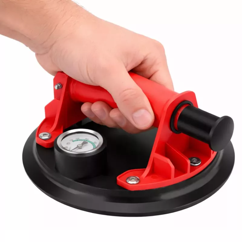LEAN Vakuum-Saugheber für Fliesen, Glasuren und Glas mit Manometer 20 cm
