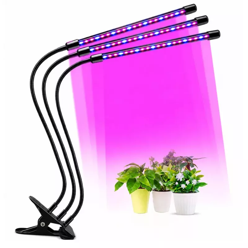 LEAN LED-Lampe zum Züchten und Beleuchten von Pflanzen, Dreifachmodule, Clip