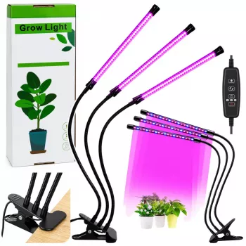 LEAN LED-Lampe zum Züchten und Beleuchten von Pflanzen, Dreifachmodule, Clip