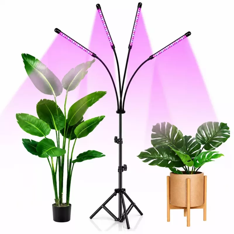 LEAN LED-Lampe für Pflanzenwachstum und Beleuchtung, 4-Panel-Ständer, Fernbedienung