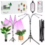 LEAN LED-Lampe für Pflanzenwachstum und Beleuchtung, 4-Panel-Ständer, Fernbedienung
