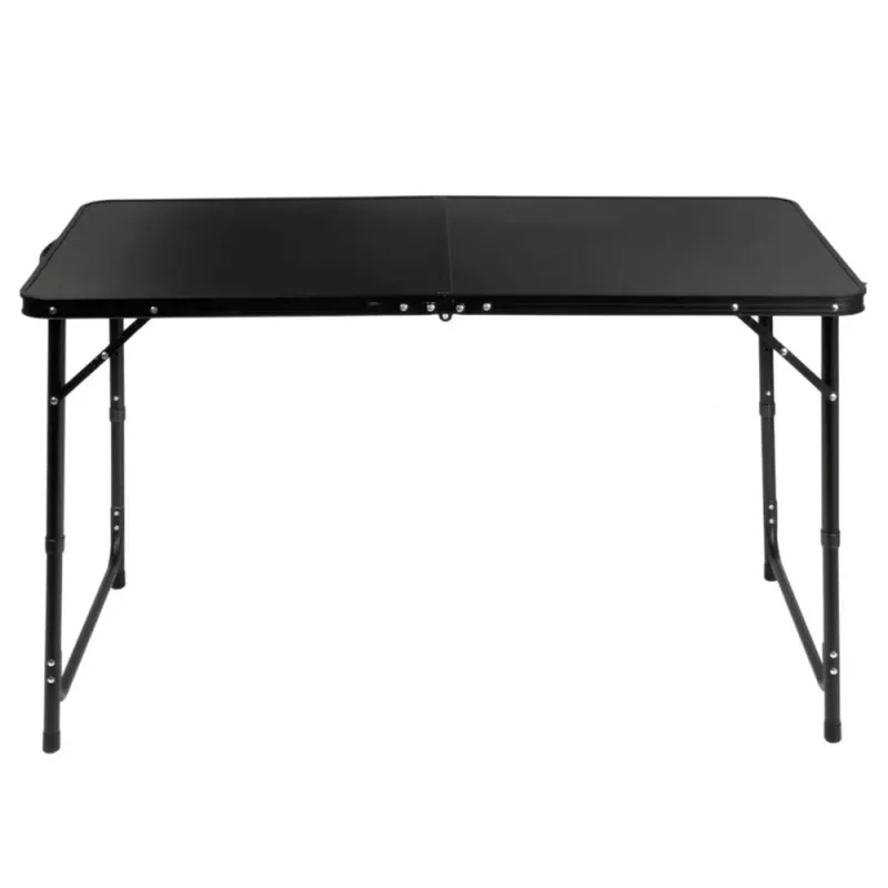 LEAN Camping-Möbelset Klapptisch 4 Hocker Schwarz Koffer