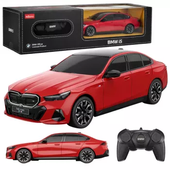 BMW i5 RC-Fernsteuerauto Rot Rastar 1:24