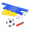 LEAN TOYS Sports Set für Fußballspielen, Fußballtor, Ball, Pumpe 62x40cm