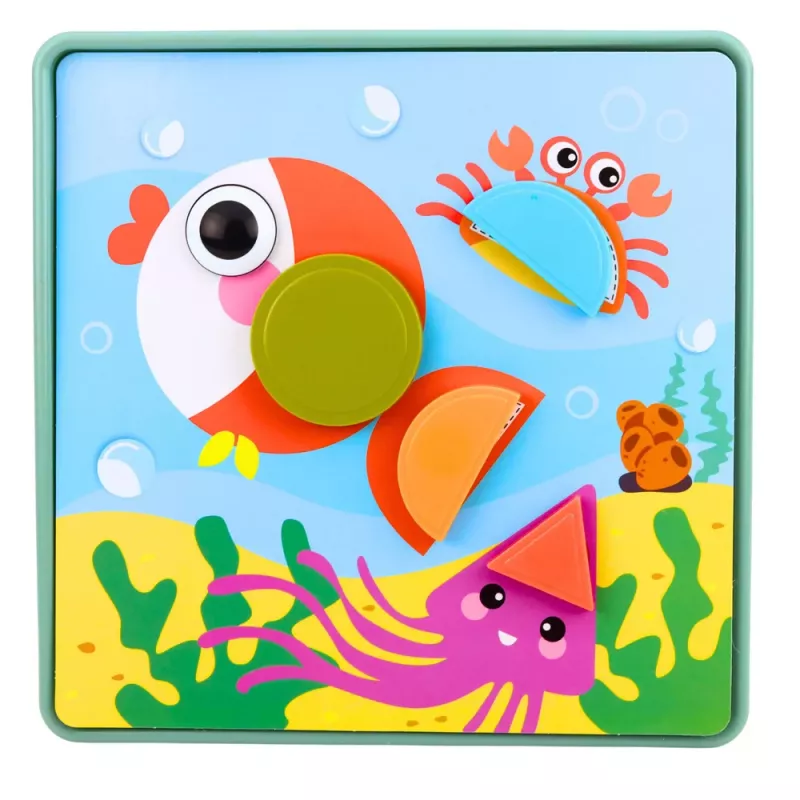 LEAN TOYS Kreatives Geometrisches Puzzle Mosaik Lernspielzeug 35 Teile