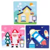 LEAN TOYS Kreatives Geometrisches Puzzle Mosaik Lernspielzeug 35 Teile