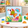 LEAN TOYS Kreatives Geometrisches Puzzle Mosaik Lernspielzeug 35 Teile