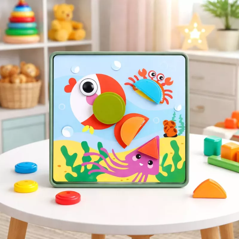 LEAN TOYS Kreatives Geometrisches Puzzle Mosaik Lernspielzeug 35 Teile
