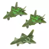 LEAN TOYS Militär-Set mit Truck, Kampfjets und motorisiertem Raketenwerfer