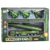 LEAN TOYS Militär-Set mit Truck, Kampfjets und motorisiertem Raketenwerfer
