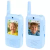 LEAN TOYS Walkie Talkies für Kinder mit Videoaufnahme und Kamera Blau