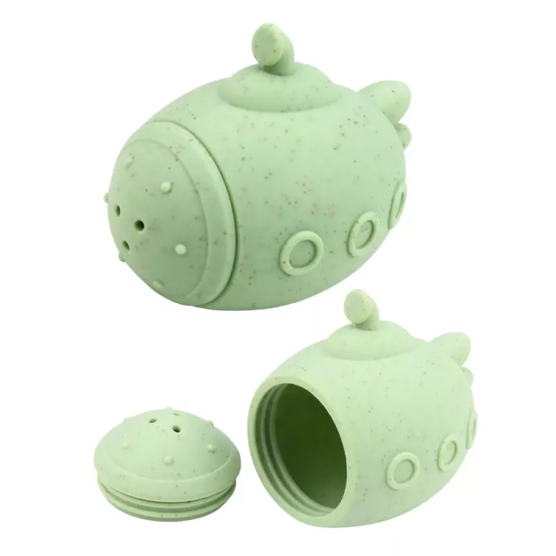 LEAN TOYS Pädagogische Badespielzeuge Sensorische Gummi-Figuren Pastell 4 Stk.