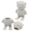 LEAN TOYS Pädagogische Badespielzeuge Sensorische Gummi-Figuren Pastell 4 Stk.