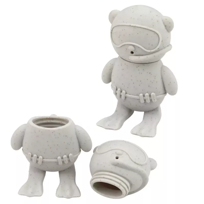 LEAN TOYS Pädagogische Badespielzeuge Sensorische Gummi-Figuren Pastell 4 Stk.