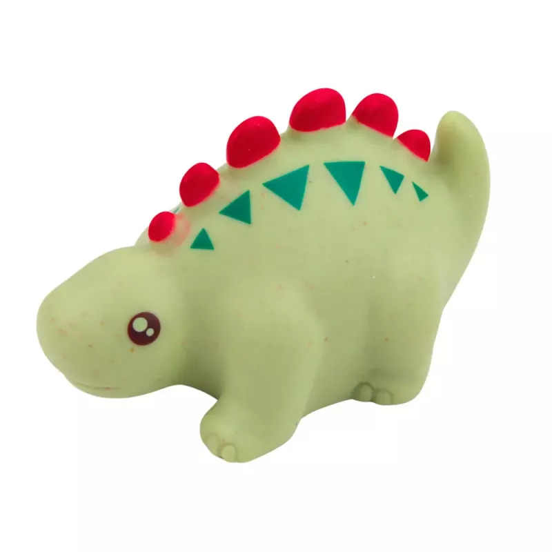 LEAN TOYS Set aus pädagogischen Gummi-Dinosauriern für das Baden, Pastellspiele, 6 Teile
