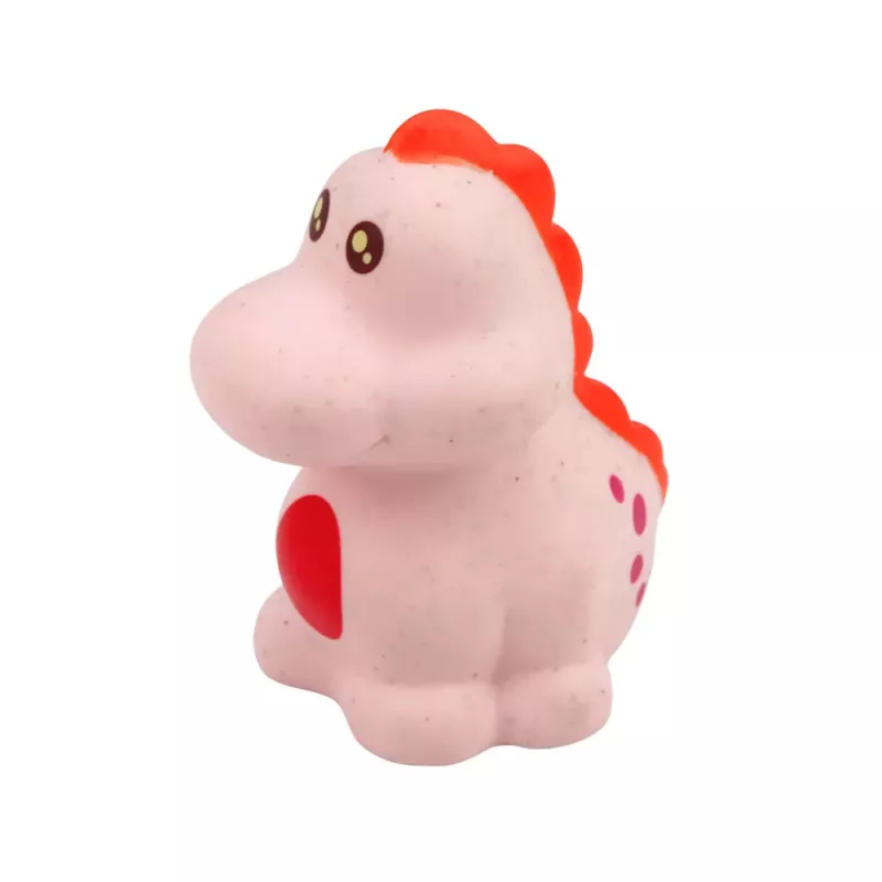 LEAN TOYS Set aus pädagogischen Gummi-Dinosauriern für das Baden, Pastellspiele, 6 Teile