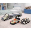 LEAN TOYS Militär-Set Armee-LKW Panzer Hovercraft Soldat