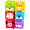 LEAN TOYS Set of Soft Rubber Blocks Educational Animals Colorful 6 pcs.