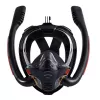 LEAN TOYS Full Face AntiFog DryTop Schnorchel-Tauchmaske Schwarz L/XL
