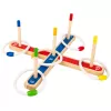 LEAN TOYS Holz-Ringwurf-Geschicklichkeitsspiel Familienspiel mit Punktewertung