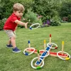 LEAN TOYS Holz-Ringwurf-Geschicklichkeitsspiel Familienspiel mit Punktewertung