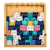 LEAN TOYS Holz-Puzzle Kätzchen Lernspiel Puzzle Rahmenbeutel 62 Teile