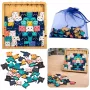 LEAN TOYS Holz-Puzzle Kätzchen Lernspiel Puzzle Rahmenbeutel 62 Teile