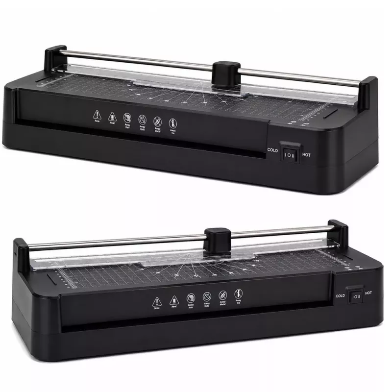 LEAN 3-in-1 Laminiergerät mit Heißsiegelung und Schneidemaschine für A3-Fotos und -Dokumente, Schwarz