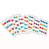 LEAN TOYS Holz-Logikspiel Farbzuordnung Puzzlekarten mit Mustern 12 Stk.