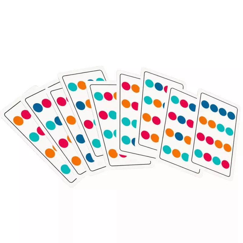 LEAN TOYS Holz-Logikspiel Farbzuordnung Puzzlekarten mit Mustern 12 Stk.