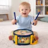 LEAN TOYS Musikinstrumente-Set für Kinder: Trommel, Trompete, Rasseln, Sticks