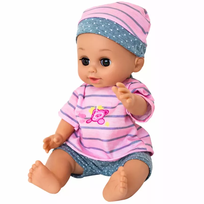 LEAN TOYS Baby Doll Peeing, Babbles, Cries, Speaks 12 Sounds, Accessories, Chair