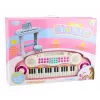 LEAN TOYS Elektronisches Piano-Orgel für Kinder mit Hocker, Mikrofon, MP3 - Pink